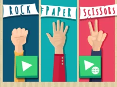 Logħba Rock Paper Scissors onlajn