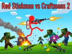 Logħba Red Stickman Vs Craftmans 2 onlajn