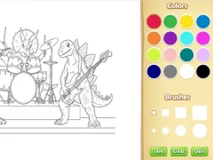 Logħba Dinosaur Coloring Book For Kids onlajn