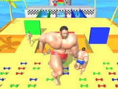 Logħba Muscle Race 3D: Smash Running Game onlajn