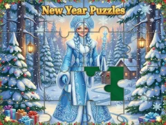Logħba New Year Puzzles onlajn