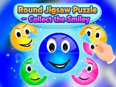 Logħba Round jigsaw Puzzle - Collect the Smiley onlajn