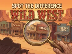 Logħba Spot The Difference Wild West onlajn