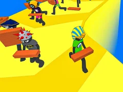 Logħba Stickman Planks Fall onlajn