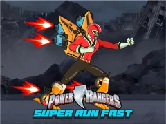 Logħba Power Rangers Super Run Fast onlajn