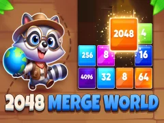 Logħba 2048 Merge World onlajn