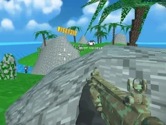 Logħba Blocky Combat SWAT Desert Storm Zombie onlajn