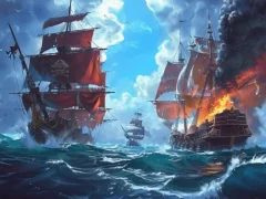 Logħba Pirate Ships: Build and Fight onlajn