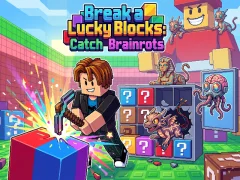 Logħba Break a Lucky Blocks: Catch Brainrots onlajn