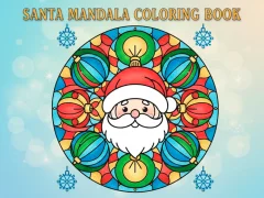 Logħba Santa Mandala Coloring Book onlajn