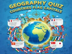 Logħba Geography Quiz Countries Flag Capitals onlajn