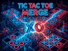 Logħba Tic Tac Toe Merge onlajn