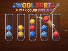 Logħba Wool Sort Yarn Color Puzzle onlajn