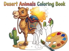 Logħba Desert Animals Coloring Book onlajn