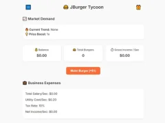 Logħba Jburger Tycoon onlajn