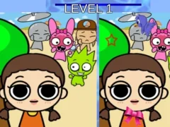 Logħba Sprunki and Squid Game Difference onlajn