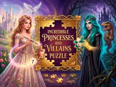 Logħba Incredible Princesses and Villains Puzzle onlajn