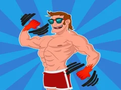 Logħba Muscle race games body run 3d onlajn