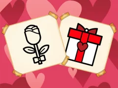 Logħba Valentine Present Coloring onlajn