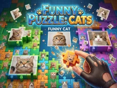 Logħba Funny Puzzle: Cats onlajn