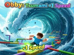 Logħba Obby: Tsunami +1 speed onlajn