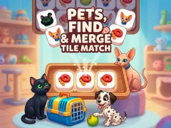 Logħba Pets, Find and Merge Tile Match onlajn
