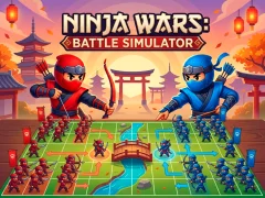 Logħba Ninja Wars: Battle Simulator onlajn