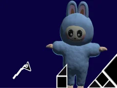 Logħba Labubu Geometry Dash onlajn