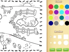 Logħba Farming Coloring Book For Kids onlajn
