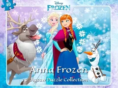 Logħba Anna Frozen Jigsaw Puzzle Collection onlajn
