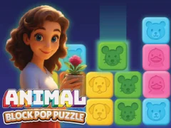 Logħba Animal Block Pop Puzzle onlajn