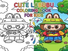 Logħba Cute Labubu Coloring Book for Kids onlajn