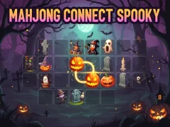 Logħba Mahjong Connect Spooky onlajn