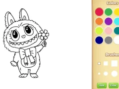 Logħba Labubu Doll Coloring Book for Kids onlajn
