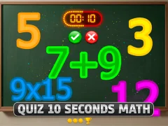 Logħba Quiz 10 Seconds Math onlajn