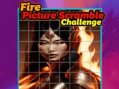 Logħba Fire Picture Scramble Challenge onlajn