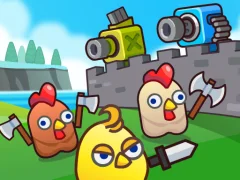 Logħba Merge Cannon: Chicken Defense onlajn