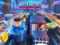 Logħba Boxhead Highway Runner Game onlajn