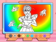 Logħba Coloring Book: Wednesday Addams Dancing onlajn