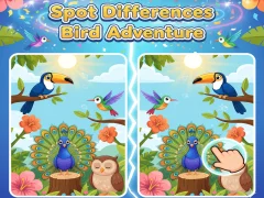 Logħba Spot Differences Bird Adventure onlajn