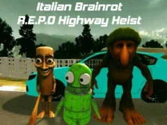 Logħba Italian Brainrot R.E.P.O Highway Heist onlajn