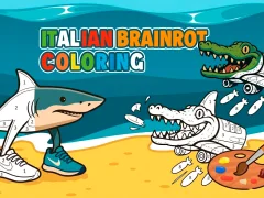 Logħba Italian Brainrot Coloring onlajn