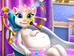 Logħba Pregnant Kitty Spa onlajn