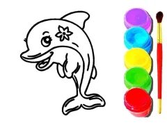 Logħba Dolphin Coloring Book onlajn