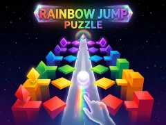 Logħba Rainbow Jump Puzzle onlajn