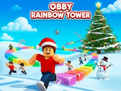 Logħba Obby Rainbow Tower onlajn