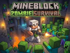 Logħba Mineblock Zombie Survival onlajn