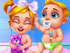Logħba Newborn Sweet Baby Twins onlajn