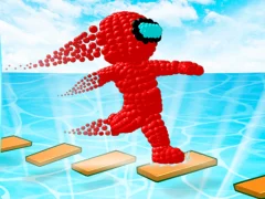 Logħba Sandman Pixel Race 3D onlajn