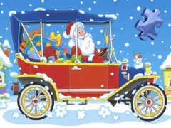 Logħba Christmas Cars Jigsaw onlajn